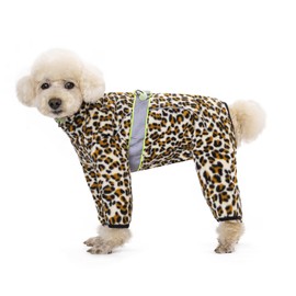 AITOLI Dog Coats for Small Dogs, Polar Fleece Dog Pajamas Bodysuit for Small Medium Dogs, Dog Winter Jacket Dog Sweater Dog Vest for Small Dog, Dog Four-Legged Warm Clothes