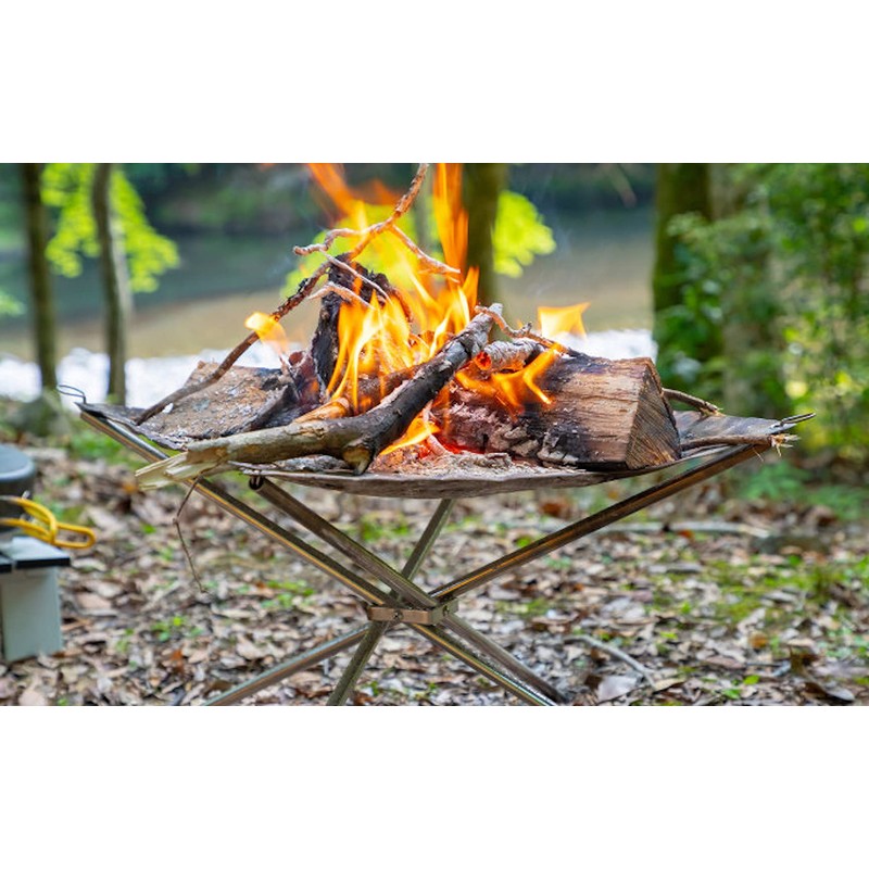 NANGOGEAR 11101-N (MT-011-W) Bonfire Fire Stand, Mesh Sheet, 16.1 x