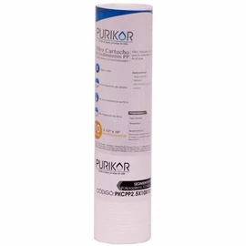 Filtro Purikor Cartucho De Polipropileno Termofusionado, Flujo Nominal de 2-8 gpm, 2.5" X 10" (PKCPP2.5X10X10)