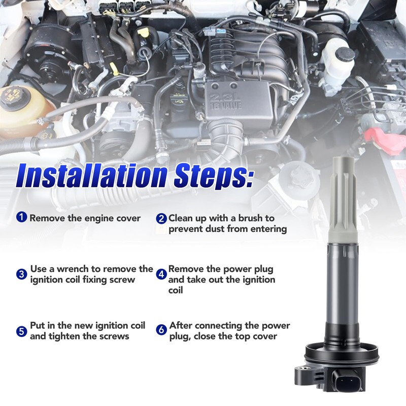 Set of 8 Ignition Coil Pack and Spark Plugs Fits