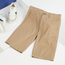 CityComfort Chino Shorts for Boys - Shorts Boys Cotton with Elastic Waistband - Stylish Shorts Boys Soft & Comfortable Summer Shorts with Pockets, beige