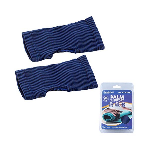 AllTopBargains 2 Palm Hand Wrist Support Brace Thumb Wrap Elastic Pain Relief Sports One Size