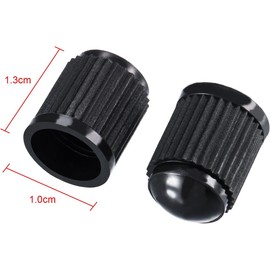 50 Pack Tyre Valve Dust Caps for Car, Motorbike, Trucks, Bike, Bicycle (Black)