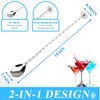 JYTDBCS Stainless Steel Bar Mixing Spoon with Masher, Twisted Cocktail