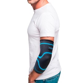 MEDWAY | Codera Elástica Deportiva Premium Color Negro - Azul