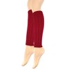 Wrapables Women's Cable Knit Leg Warmers, Burgundy