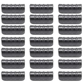 Qezodsx 50PCS Black Greenhouse Plastic Film Frame Pipe Tube and Film Clip Clamp Connector Kit Garden Tool 20mm