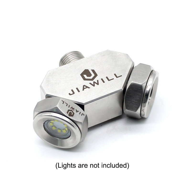 Jiawill Boat Drain Plug Light 1 to 2 Spliter 316L