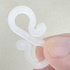 50 Pcs Gutter Hooks,Mini Plastic Outdoor Christmas Lights Hanging Hooks