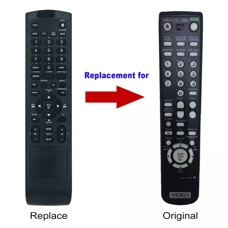 For Sony RMT-V402C Replace Remote for Sony VCR SLV-N900 SLV-N77