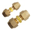 A Pair of 1/4" and 1/2" Copper Pipe Extension Joint