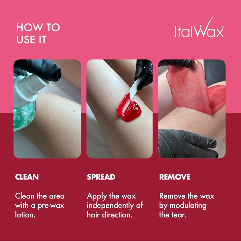 Italwax Rose - 500g / 1.1lb - Hard wax beads