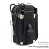 TacFirst Molle Bag T195 Belt Bag EDC Pouch Organiser (Black,