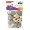 SmartyKat Skitter Critters Value Pack Catnip Cat Toys - Gray/Cream,
