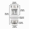 AUKENIEN Neozed Fuse 50A D02 E18 400VAC Spiral Ceramic Fuses
