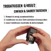 Trodat Printy Date Stamp with Text Self-Inking Blue and Red