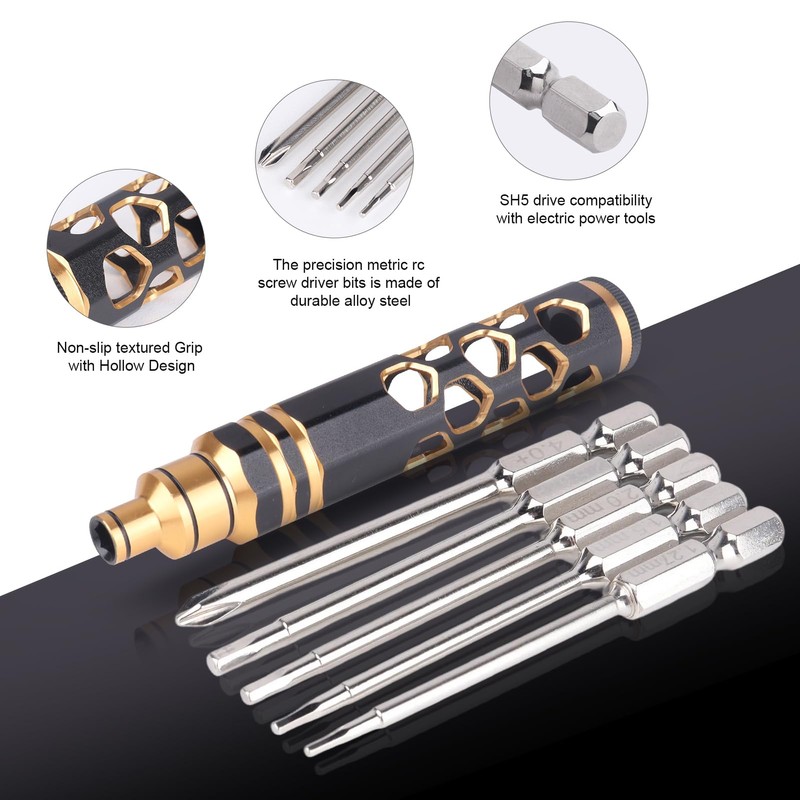 Hobbyfire 5 in 1 RC Hobby Repair Tools Kit, Hex