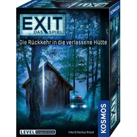 KOSMOS 680503 EXIT - The Game - Return to the abandoned cabin (Die Rückkehr in die verlassene Hütte), level: advanced, escape room game for 1 to 4 players, from 12 years, unique event game, exciting party game
