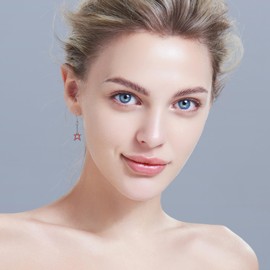 Guitar Music Earrings Sterling Silver Pink Bass Electric Guitar Dangle Drop Earrings for Women Music Jewelry for Women