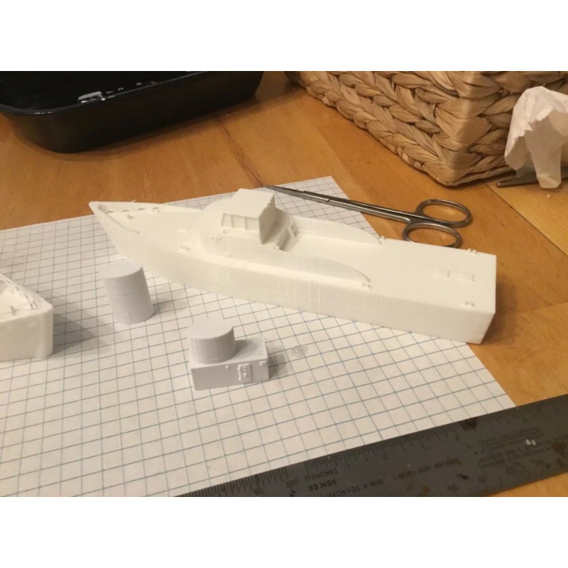 "Handmade" N scale U.S. Coast Guard 95 Foot Cutter ship