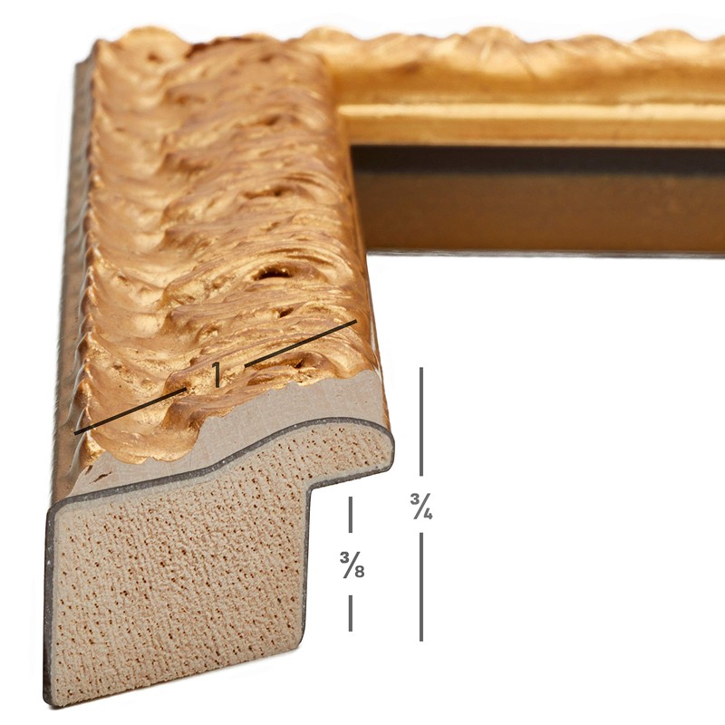 Craig Frames Versailles Picture Frame, 8 x 10 Inch, Gold