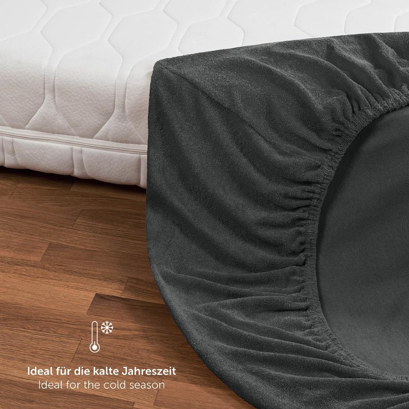 Blumtal Terry Fitted Sheet 90 x 200 cm - Cosy,