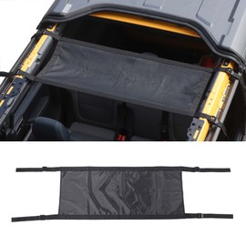 Jimen for 2021+ Bronco Hammock, Car Roof Top Hammock Compatible with Ford Bronco 2 Door 4 Door 2021-2023 (Black)