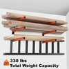 WALMANN Lumber Storage Rack for Garage, Wall Mount Heavy Duty