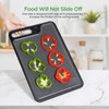 AiQInu Plastic Chopping Board, 37 x 25 cm, Rectangular Cutting