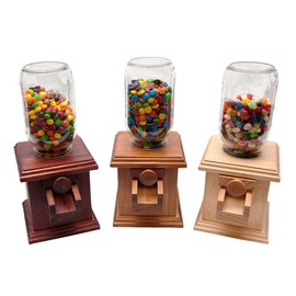 Handcrafted Wood Candy Dispenser - 1 PCS - Great for M&M® Peanut Snack and many more - Wooden Candy Dispenser - DavesWoodDesigns