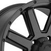 Ultra Wheel 195SB Crusher Satin Black Wheel (15x8"/5x4.5mm, -19 mm