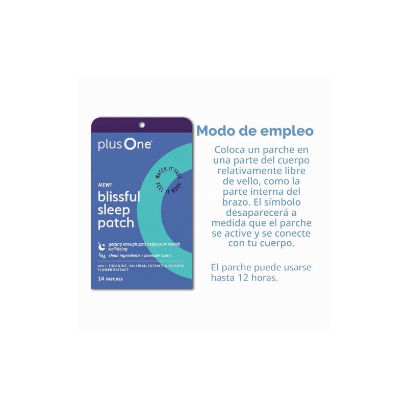 plusOne Parches para dormir Blissful - Parches de magnesio y