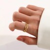 Yuoos 5PCS Gold Seashell Rings for Women Beach Surfer Starfish