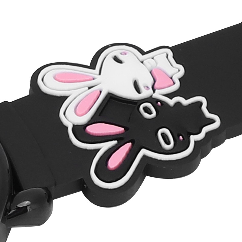 Quartz Watch Rabbit Cartoon 3ATM Waterproof Silicone Strap Lovely for