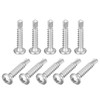 sourcing map #10-1" Self Drilling Screws, 120pcs 410 Stainless Steel