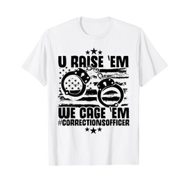 Corrections Decor Thin Silver Line Gear Correctional Officer T-Shirt