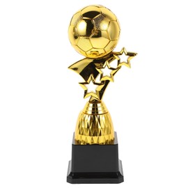 Toyvian Trofeo Calcio Coppa del Mondo Palloncino Dorato Design Creativo Ricompensa Tornei Vincitore Calcio Riutilizzabile