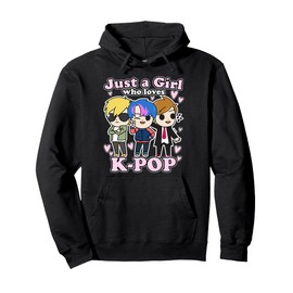 K-Pop Just A Girl Who Loves K-Pop Korean Pop Band Pullover Hoodie