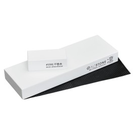 ALTSTONE RIN [High-density. Tightly compacted.] Splash & Go, Whetstone Sharpening stone grit w/Nagura, 7.1" x 2.4" x 0.8" (Ideal for home-use), Made in Japan (#1000)