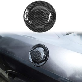 Voodonala for Challenger ABS Carbon Fiber Gas Tank Cap Fuel Filler Tank Cap Petrol Tank Cover Trim for 2009-2026+ Dodge Challenger Exterior Accessories 1pcs ABS