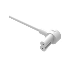 Flexson Short Power Cable for Sonos ERA 100 and 300, RAY, ARC, SUB (GEN 3), SUB-Mini, AMP, Beam, Play Base, PLAY5 (GEN 2), White (EU)