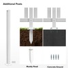 INFRANGE Picket Fence Post 32" High for Curved Vinyl PVC