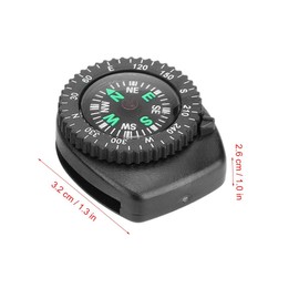 2pcs Wristband Compasses Portable Detachable Watch Band Slip Slide Navigation Wrist Compass Emergency Survival Kit for Camping Boating Hiking Traveling or Other Outdoor Activities
