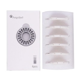 Angelpet Pet Water Fountain Dedicated Replacement High Density Filters, Set of 6 (6 Months)