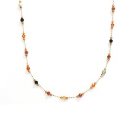 YXHOPELY Beaded Necklaces Dainty Beaded Necklace Delicate Stone Necklaces Colorful Necklace Fine Jewelry Gift for Women