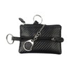 Deluxe Key Bag, Carbon leather, black