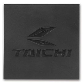 RS Taichi RSW031 Logo Motorcycle Car Square 3D Urethane 3.0 x 3.0 inches (76 x 76 mm) TAICHI Embossed Sticker Black 3.0 x 3.0 inches (76 x 76 mm)