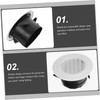 TEHAUX Round Air Conditioner Vent Cover Adjustable Soffit Air Exhaust