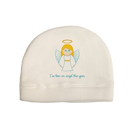 I've Been an Angel This Year Cute Christmas Angel Child Fleece Beanie Cap Hat White