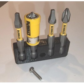 Unbranded 2 "Firm Hold" Bit Holders for DEWALT Brushless 20V 18V 12V Tools, Screw included - Black